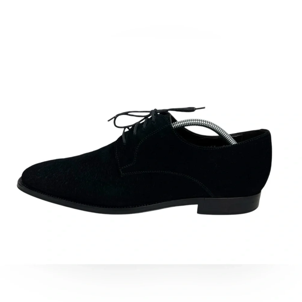 To Boot New York Italy Adam Derrick Mens Black Suede Lace Up Shoes Size 9.5